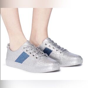 Opening Ceremony Silver Glitter La Cienega Sneakers Size EU42/US11.5
